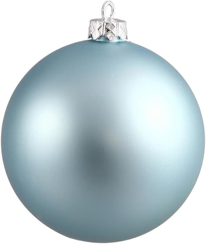 Vickerman 2.75" Baby Blue Matte Christmas Ornament Ball - 12 Ornaments per Pack - Baby Blue Matte... | Amazon (US)