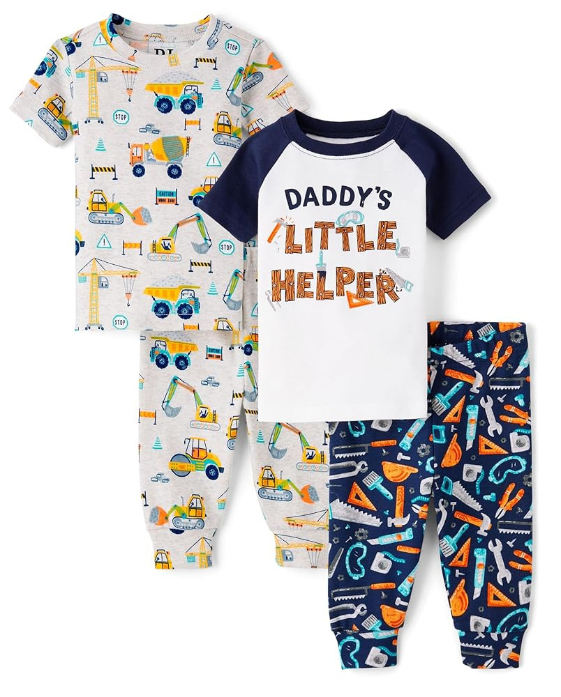 The Children's Place,Baby Boys,and Toddler Snug Fit 100% Cotton Short Sleeve Top and Pants 2 Piec... | Amazon (US)
