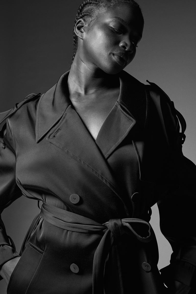 Long Trench Coat - Black - Ladies | H&M US | H&M (US + CA)