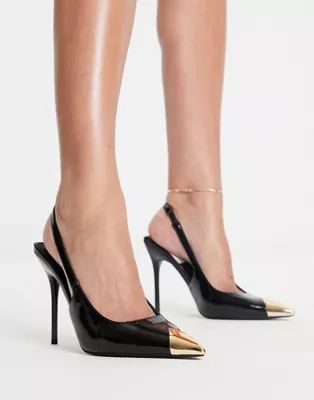 ASOS DESIGN Pixel high heeled shoes in black | ASOS (Global)