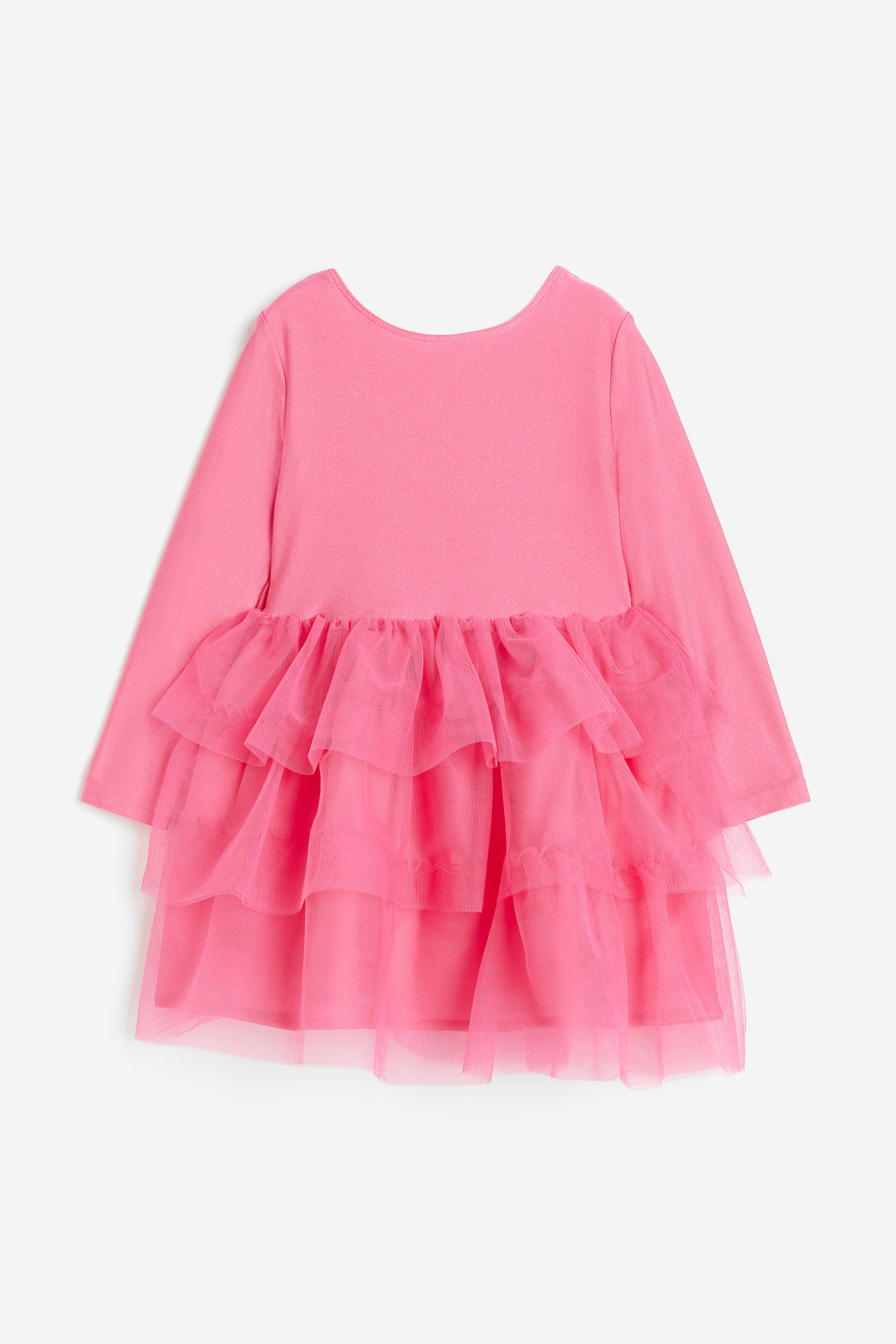 Dress with Tulle Skirt - Pink - Kids | H&M CA | H&M (US + CA)