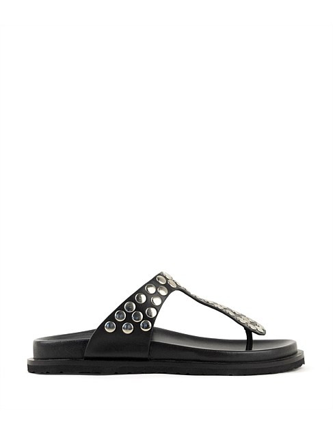 TIESTA STUDDED THONG ON FOOTBED | David Jones (Australia & New Zealand)