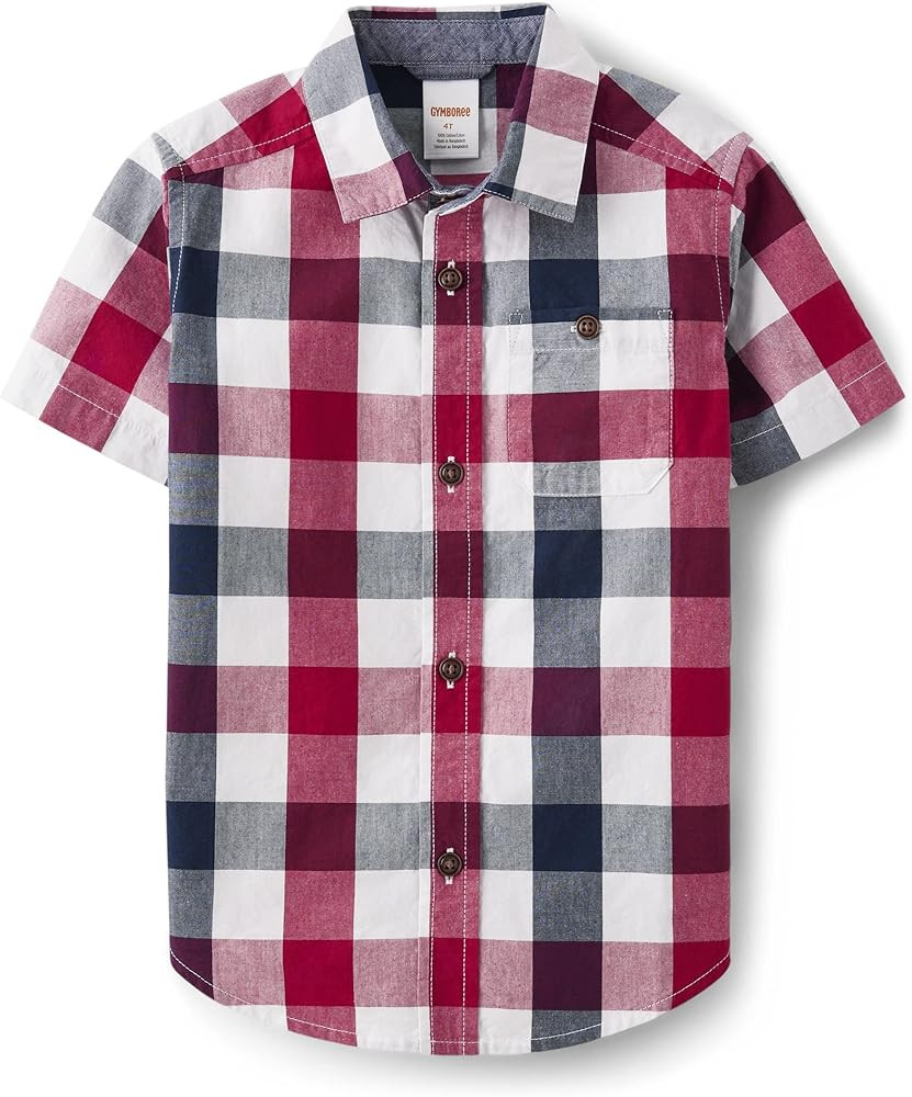 Gymboree boys And Toddler Short Sleeve Button Up Shirt | Amazon (US)