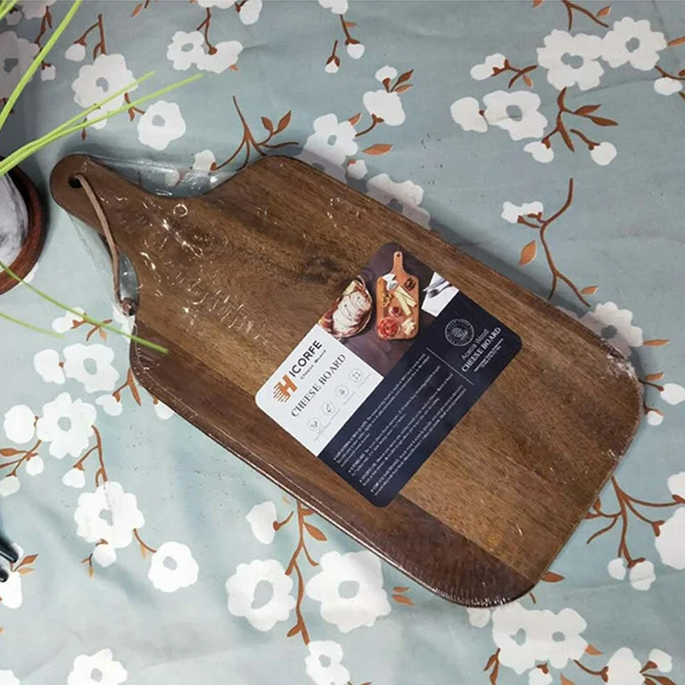 ZUARFY Acacia Wood Cutting Board with Handle Wooden Kitchen Chopping Board for Meat Cheese Bread ... | Walmart (US)