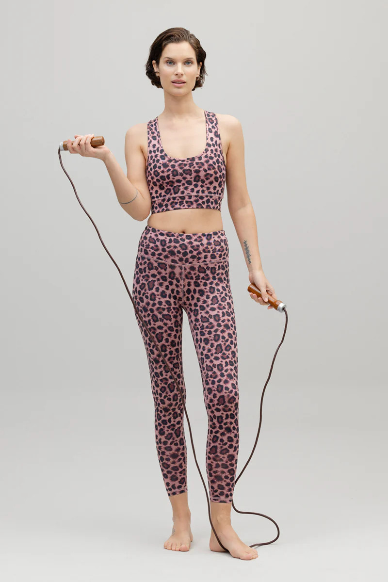 Leggings Cropped Leo Rose | Leo Rose / XS | Hey Honey | Hey Honey Yoga DE