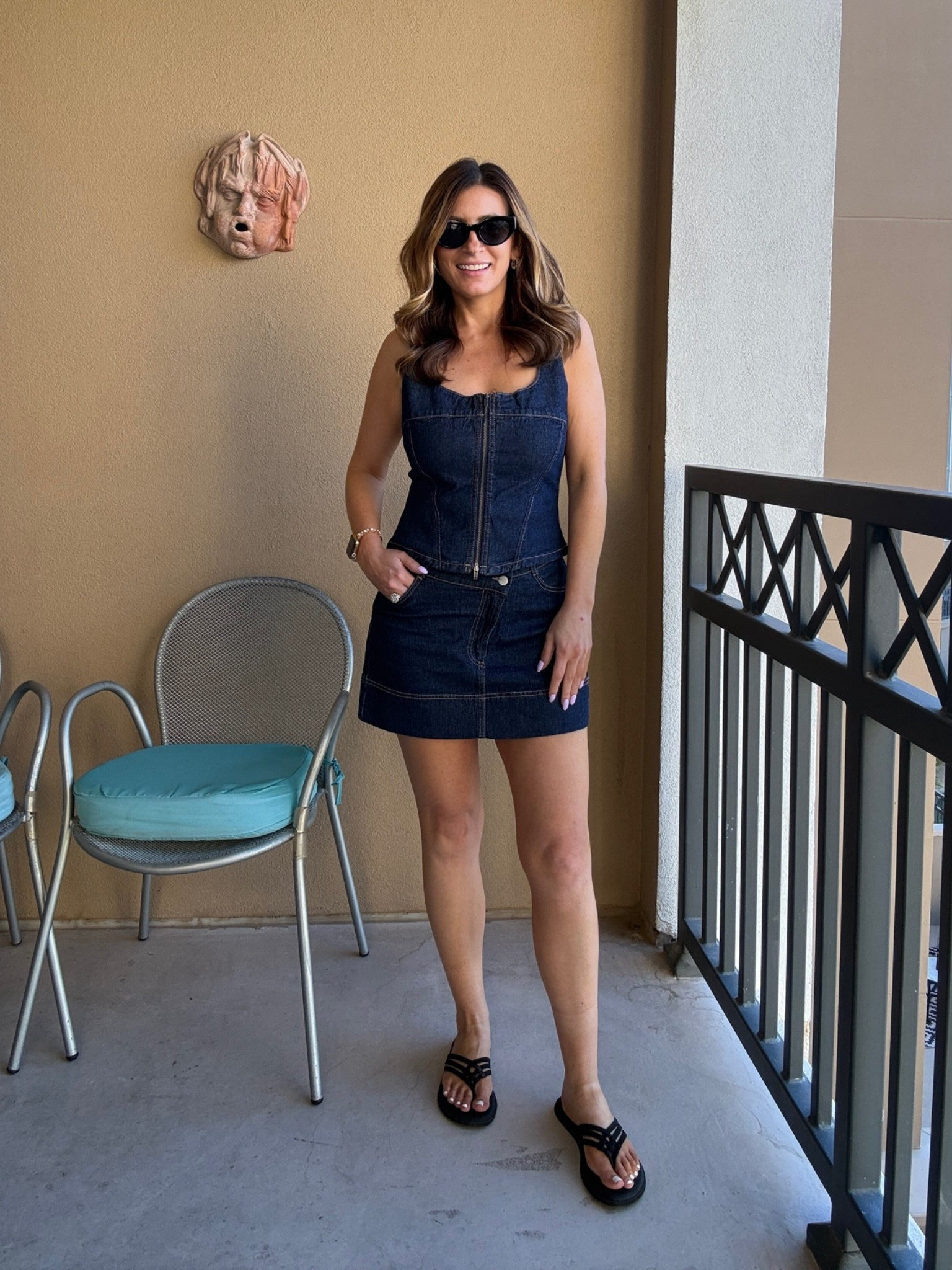 The cutest denim two piece skirt set under $100 now @macys!

#LTKootd #LTKSaleAlert #LTKSeasonal