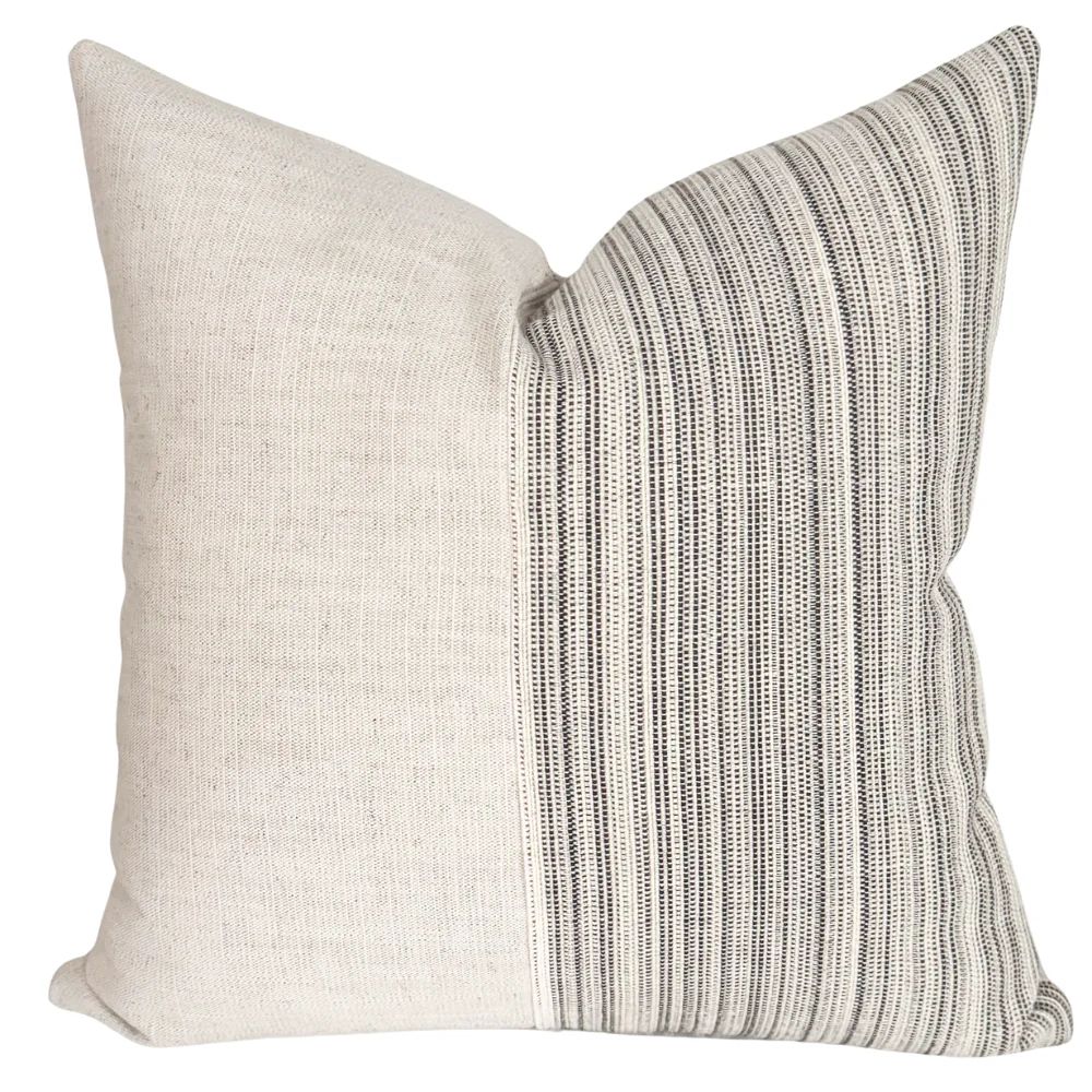 Mod Brown Linen Pillow Cover | Hackner Home (US)