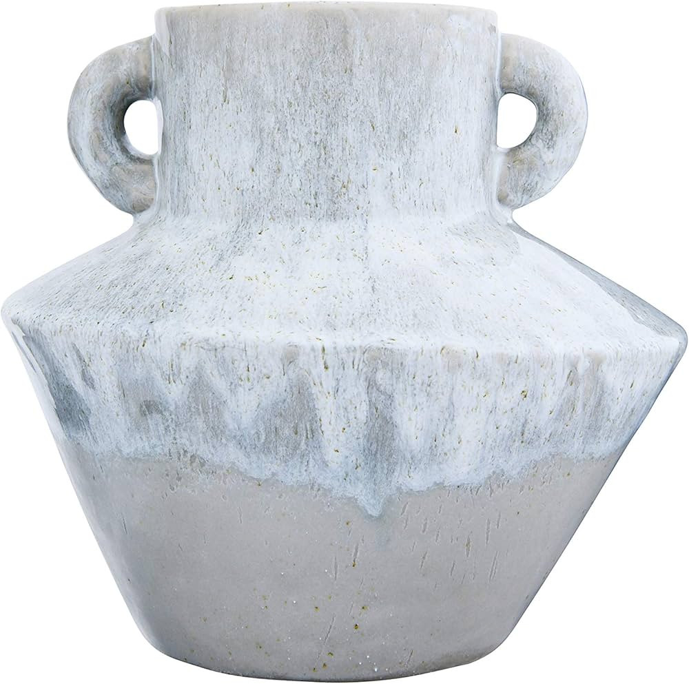 Bloomingville 8.25" H Stoneware Reactive Glaze Finish & Vertical Handles (Each one Will Vary) Vas... | Amazon (US)