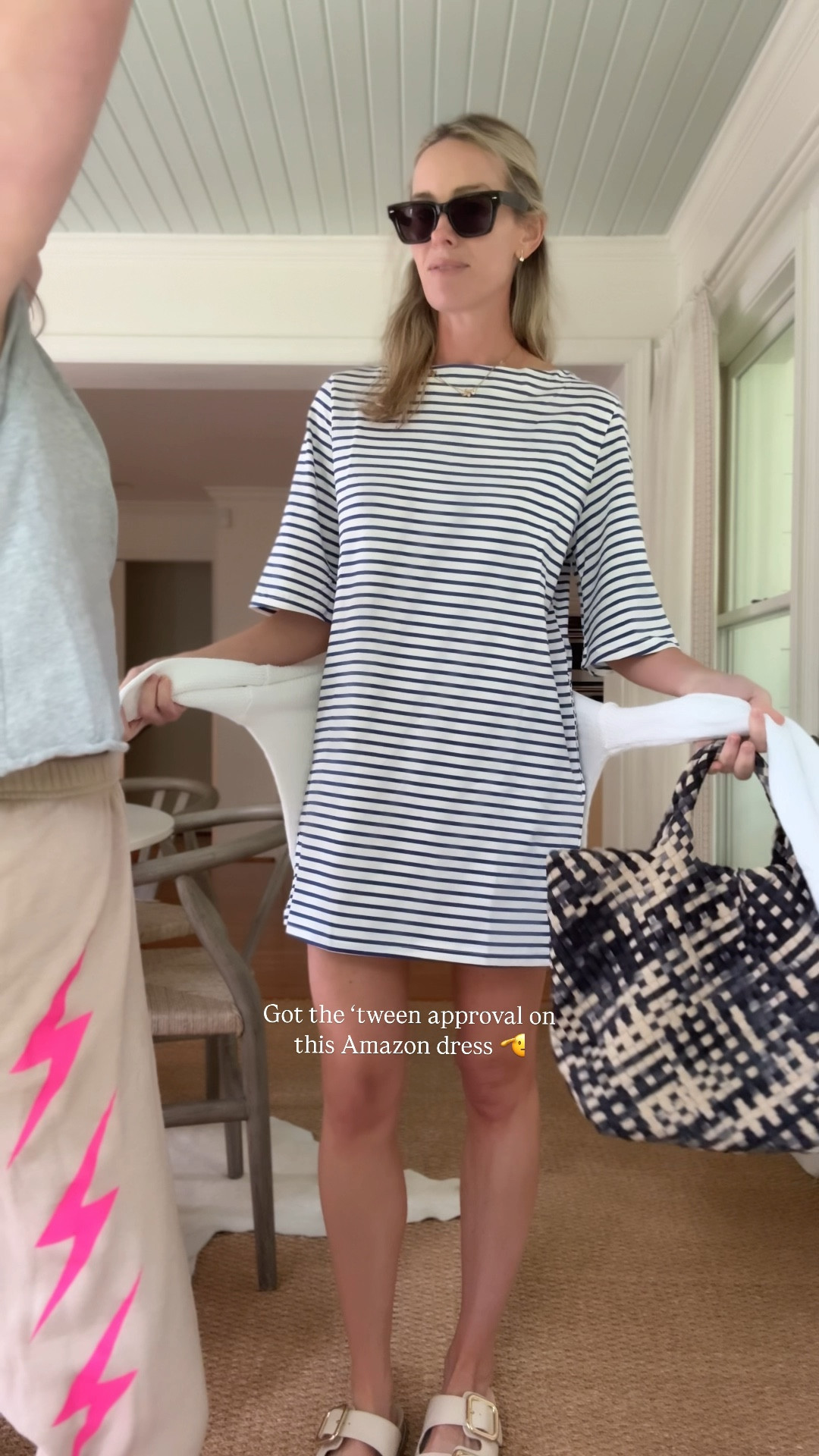 She’s a keeper! And under $40 💙🤍 size small! A little stretchy and the cutest shape. 