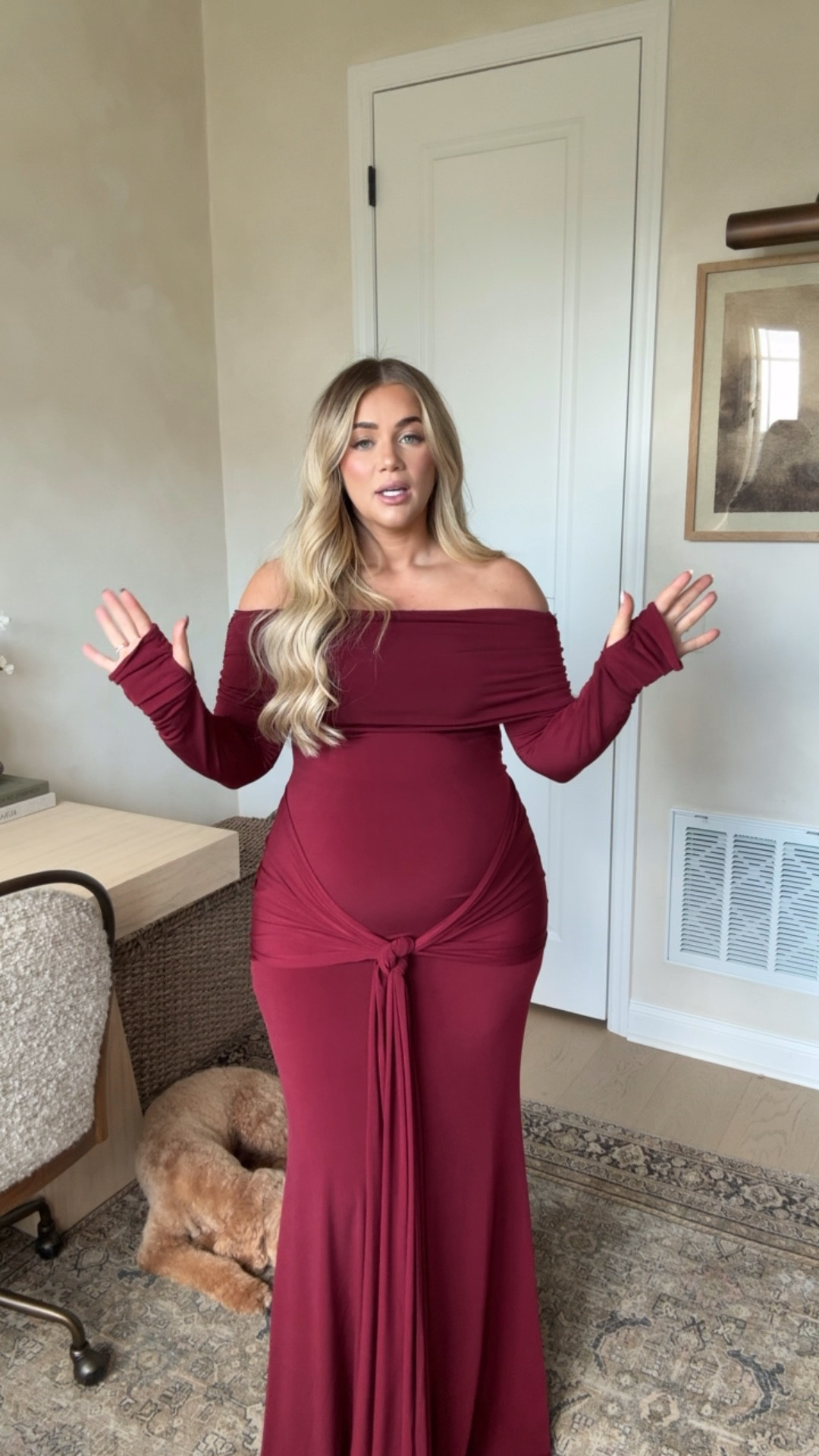 Christmas photos outfit 🎄✨
Red dress — XL (take25 for 25% off) 
Green dress — large 
Spanx — XL 
Bra — tts 