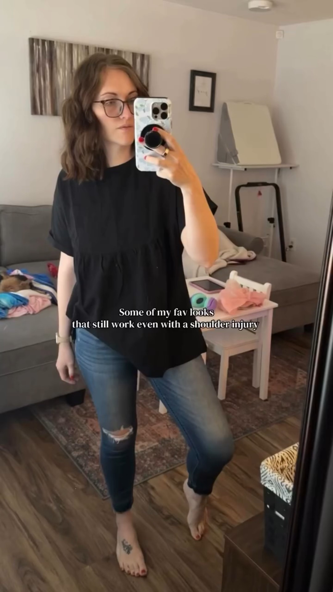 🖤

#sahmlife #momsover30 #sahmootd #shoulderinjuryrecovery