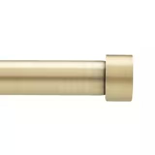 Cappa 36 in. - 66 in. Single Curtain Rod in Brass | The Home Depot