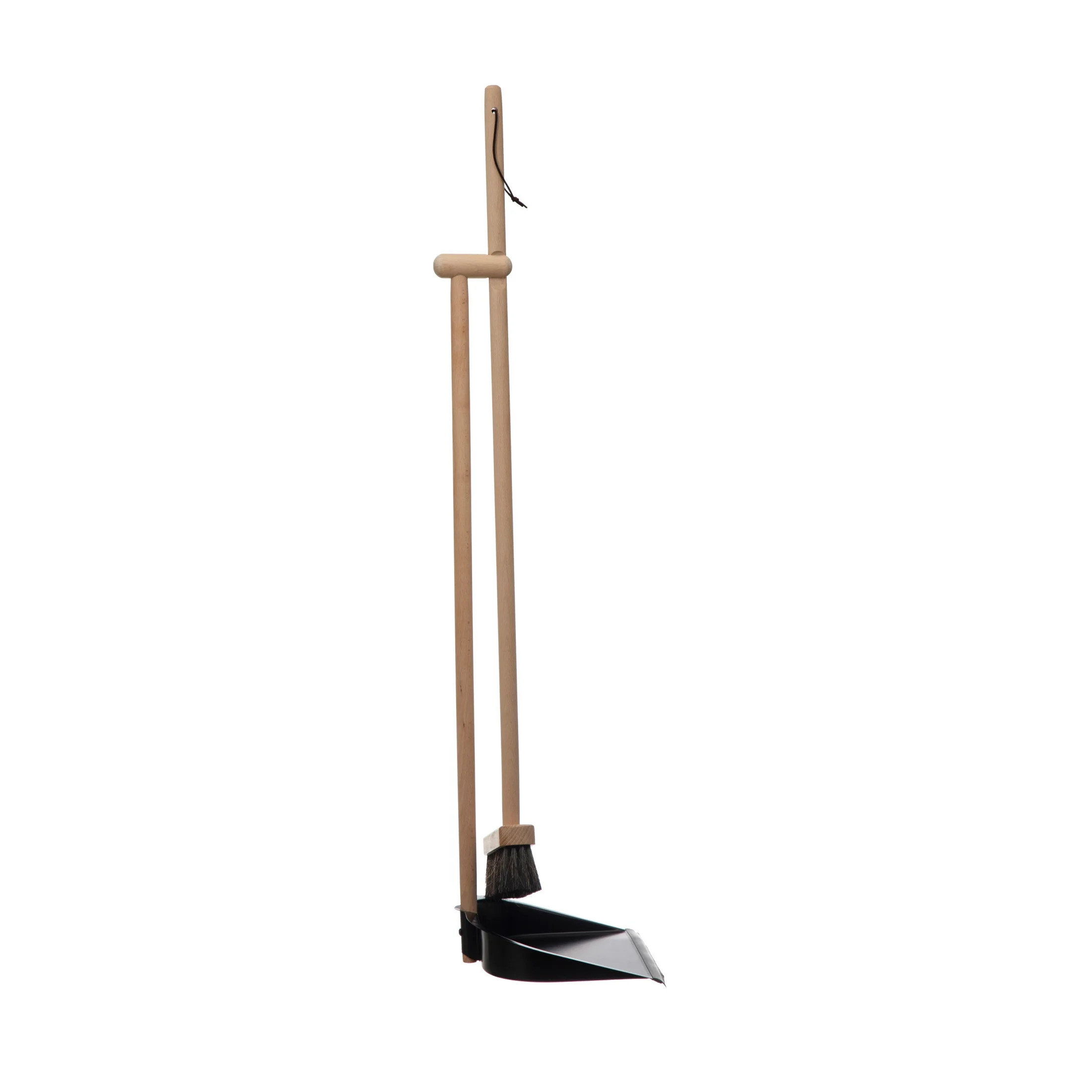Creative Co-Op Beech Wood Broom & Standing Metal Dust Pan, Natural & Black, Set of 2 - Walmart.co... | Walmart (US)
