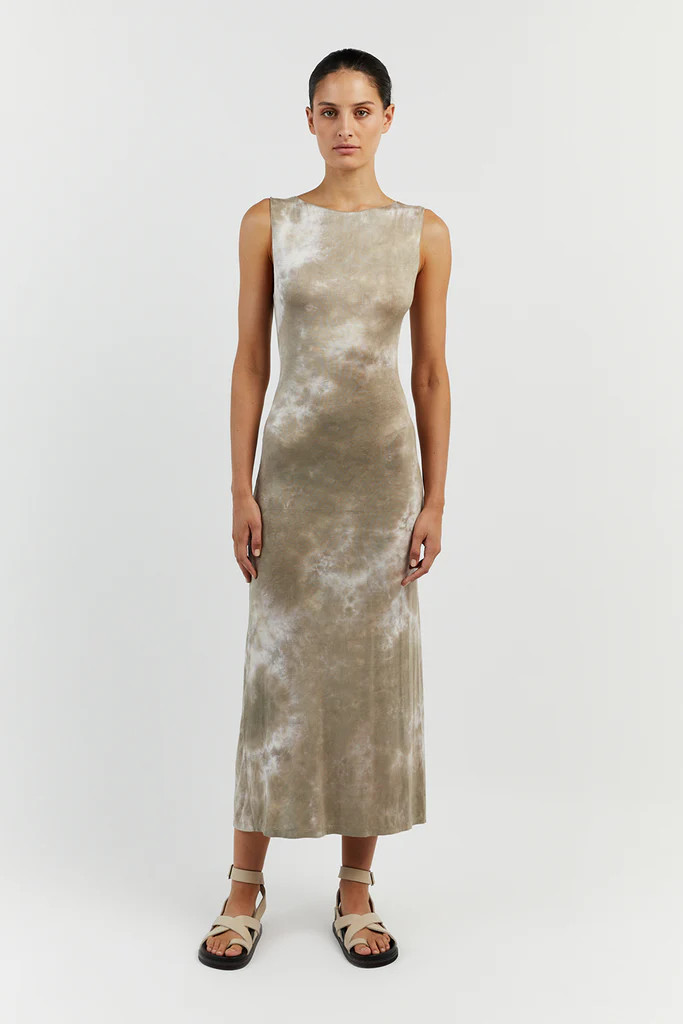 CASPER MOSS TIE DYE MIDI DRESS | DISSH
