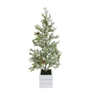 2ft. Unlit Pine Artificial Christmas Tree with White Wood Box by Ashland® | Michaels Stores