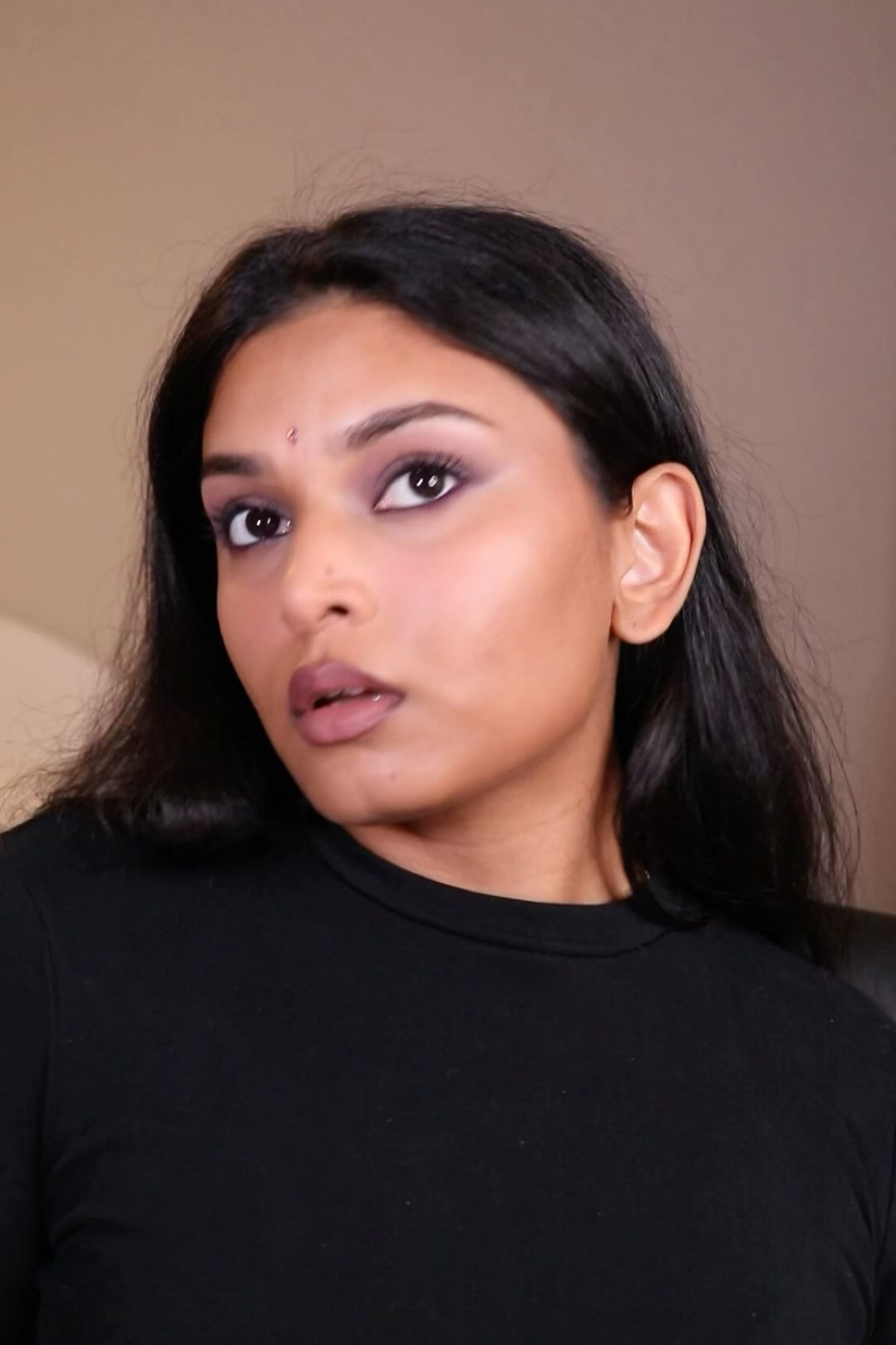 brown girl halloween ideas: Raven from Teen Titans 
this is just a Raven inspired look tho lol it didn’t turn out as dramatic as I thought it would but still cute ☺️ 
#browngirlmakeup #indian #brownskinmakeup #halloweeninspo