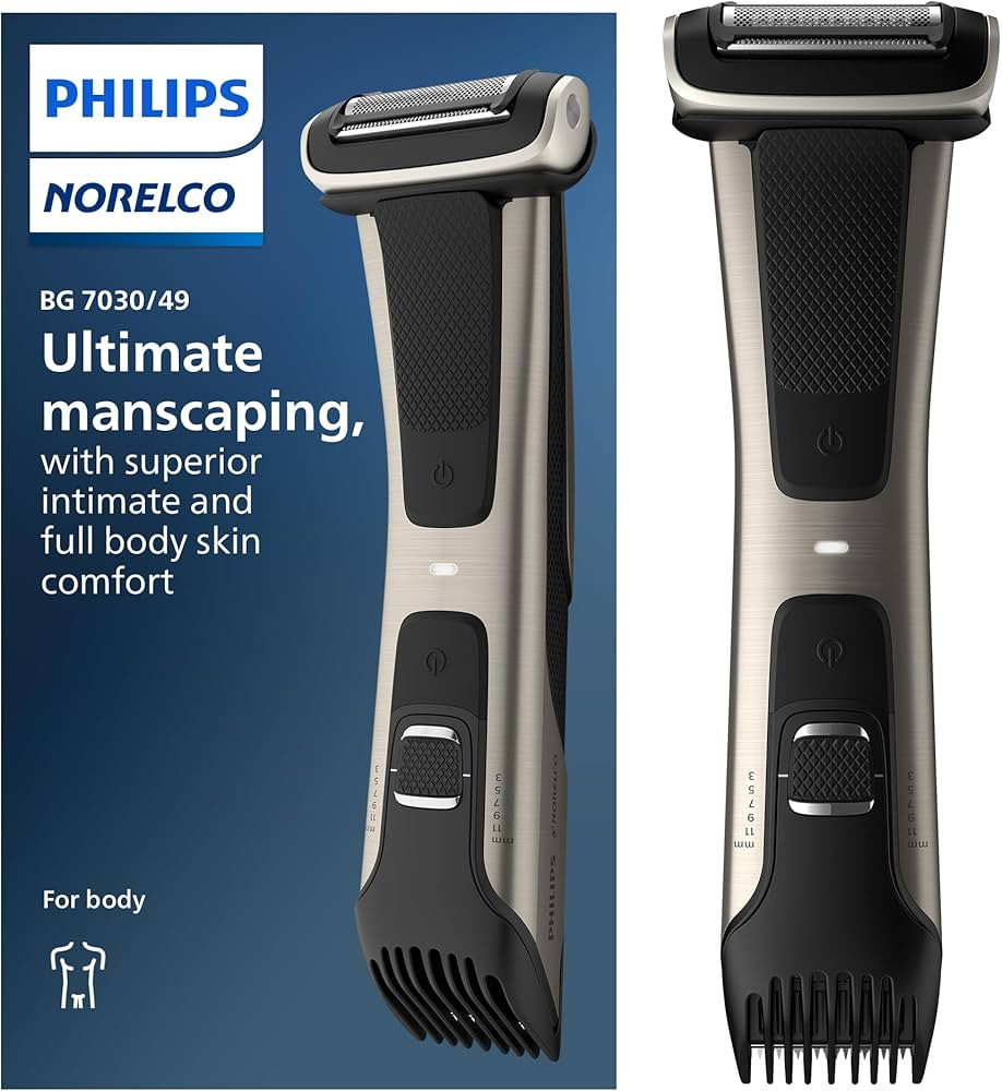 Philips Norelco Bodygroom 7000 Series, Showerproof Groin and Body Trimmer for Men, Precise Body G... | Amazon (US)