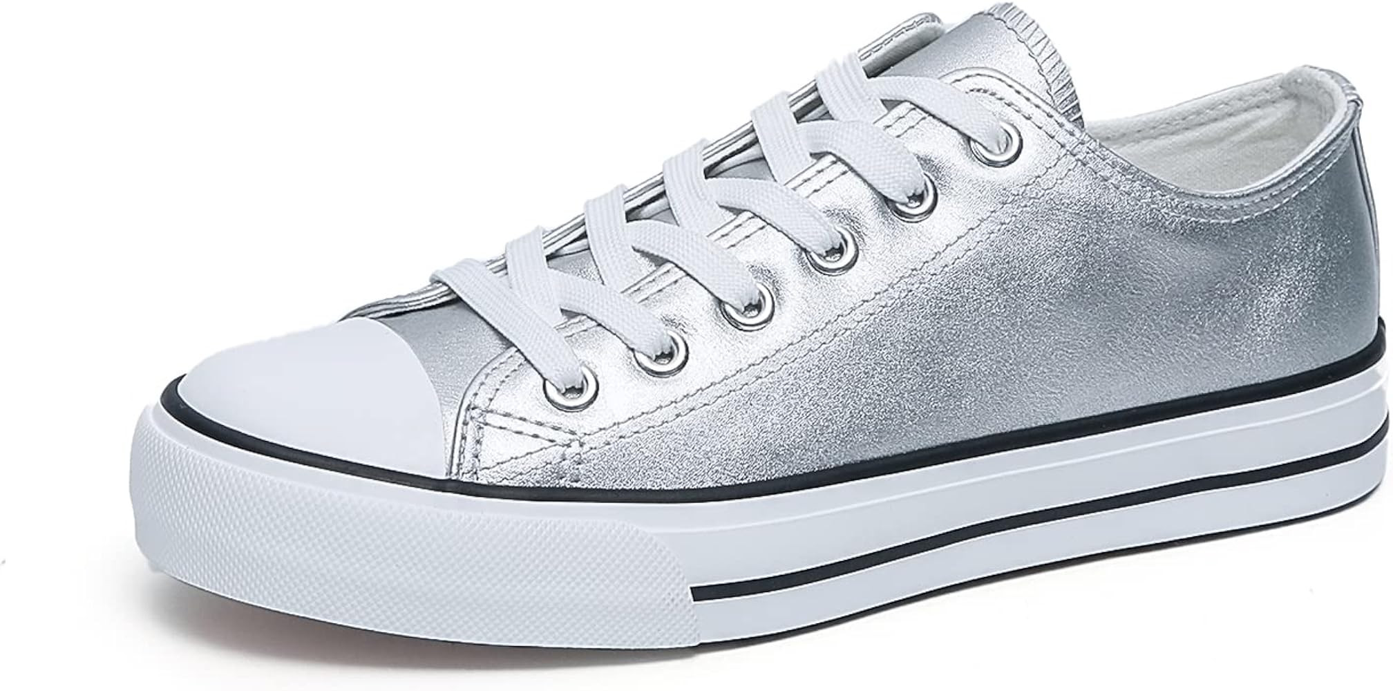 ANQILA Women Canvas Shoes Low Top Lace Up Canvas Sneakers Non Slip Shoes Casual Fashion Running L... | Amazon (US)