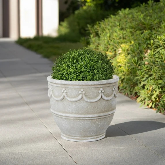 My Texas House 12" Retro Planter, Cream | Walmart (US)