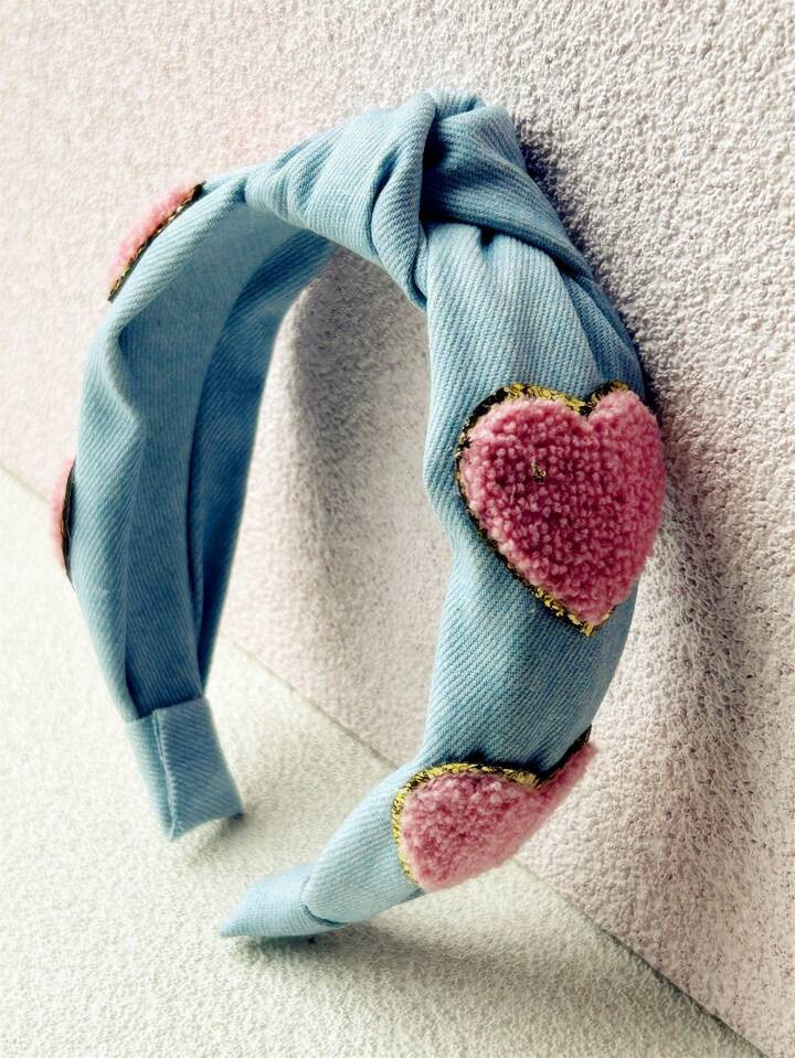 1pc Girls Heart Decor Headband For Hair Decoration | SHEIN