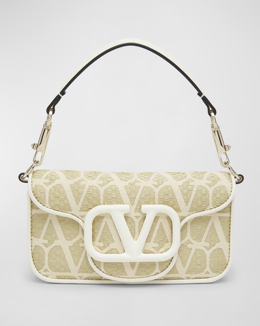 Valentino Garavani Loco Small Iconographe Canvas Shoulder Bag | Neiman Marcus