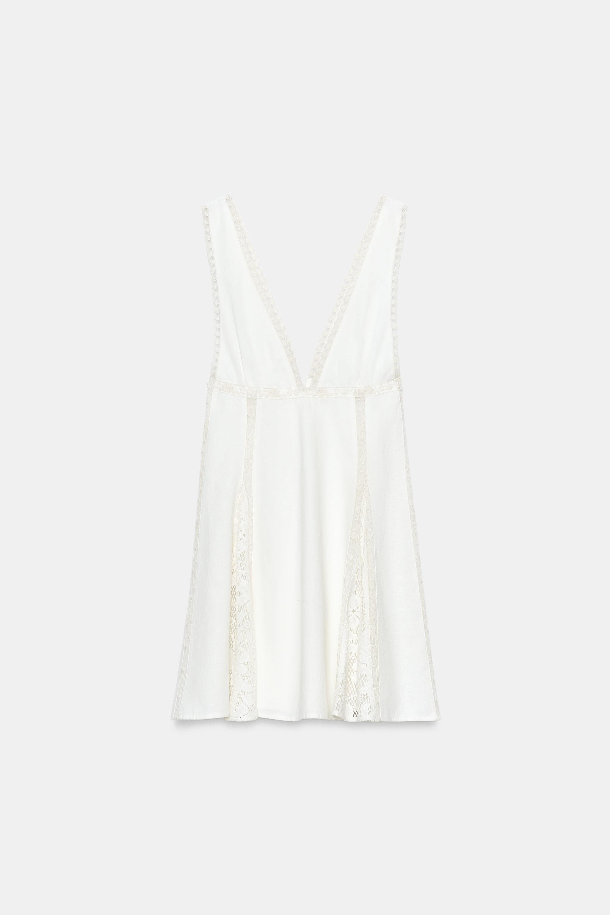 LACE GODET MINI DRESS | Zara US