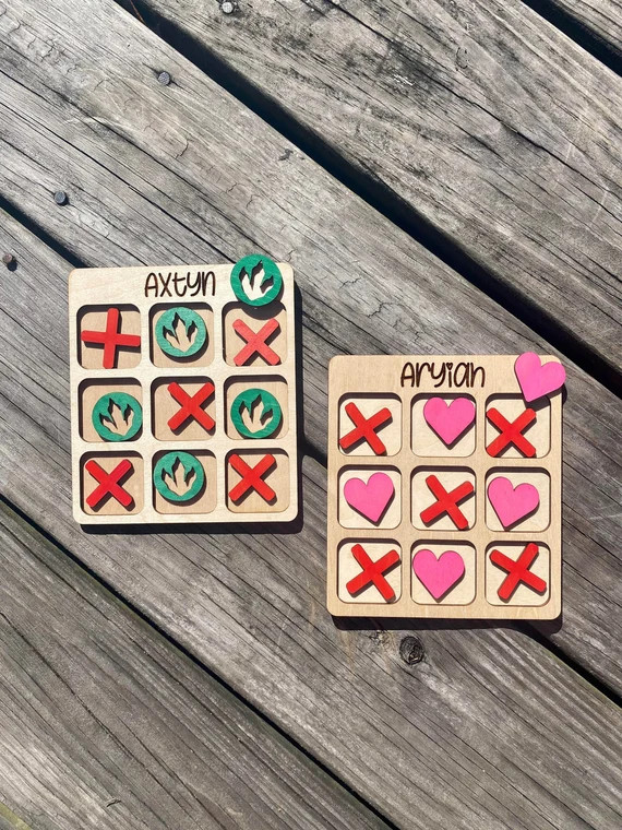 Valentines Tic Tac Toe / Kids Valentines Gift / | Etsy | Etsy (US)