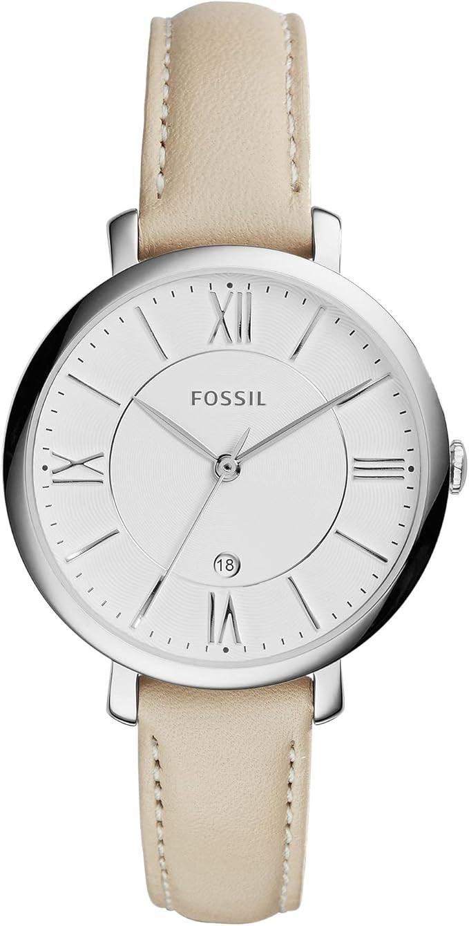 Fossil Jacqueline Women's Watch with Stainless Steel or Leather Band, Analog Watch Display | Amazon (US)