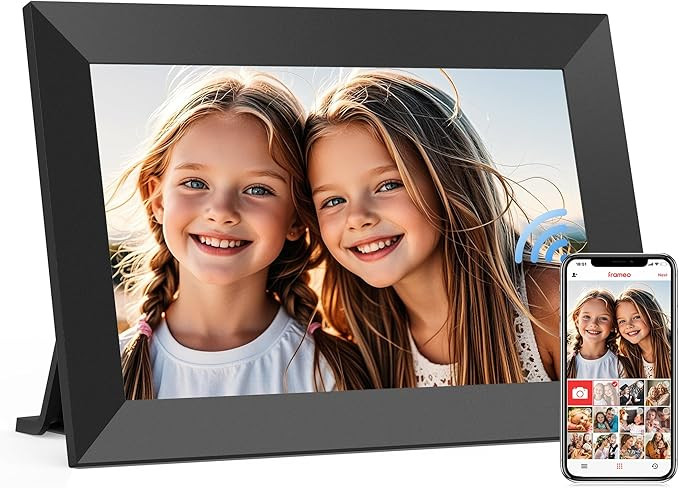 Frameo 10.1 Inch WiFi Digital Picture Frame, Smart Cloud Electronic Photo Frame with HD IPS Touch... | Amazon (US)