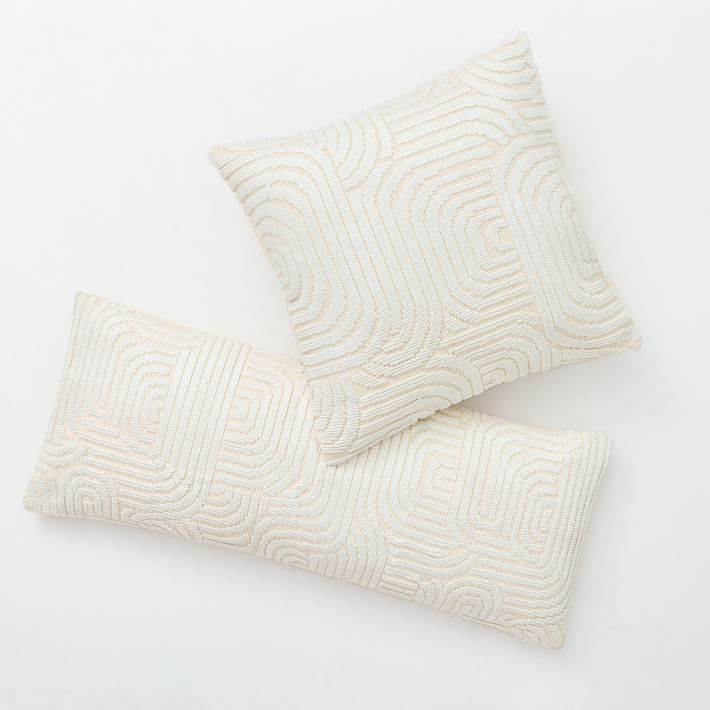 Matelasse Labyrinth Pillow Cover | West Elm (US)