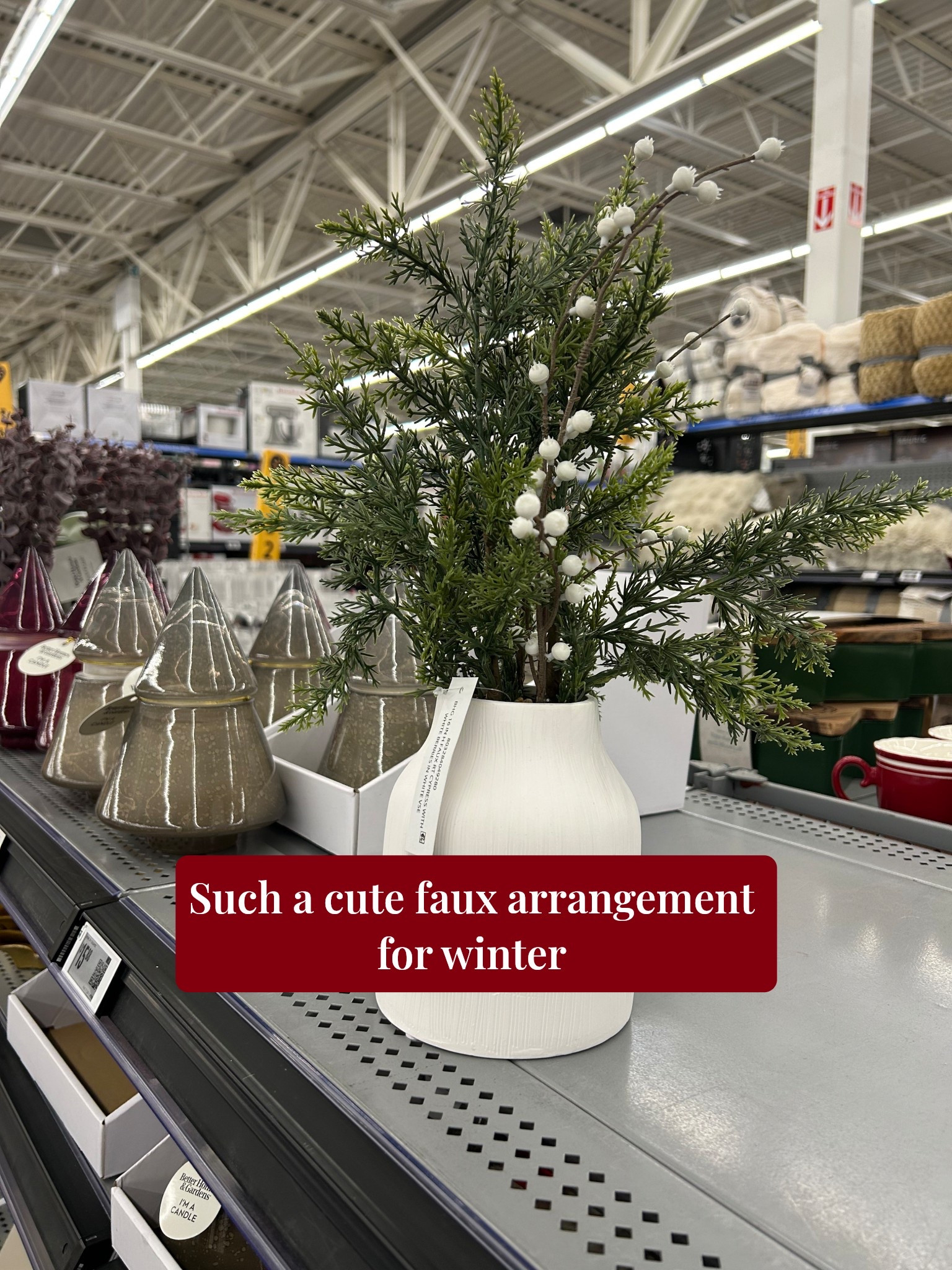 Walmart nailed the floral arrangements for winter 🌲

#LTKHoliday #LTKHome