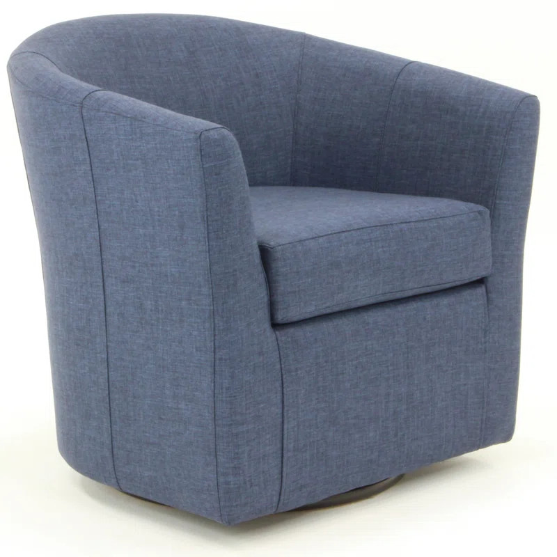 Hansell Upholstered Swivel Barrel Chair | Wayfair North America