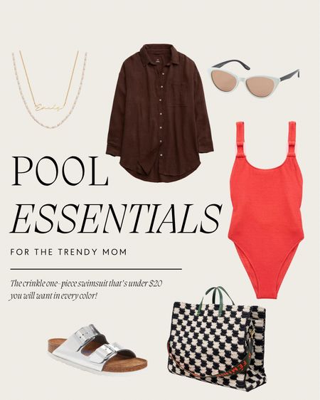 pool essentials for the trendy mom 🫶🏼 this one piece is on sale for under $20 and comes in a TON of colors! Also this gauzy swim coverup is 40% off and comes in multiple colors as well! 


pool outfit, swim coverup, mom friendly pool outfit, mom style, one piece swimsuit, crinkle swimsuit, beach outfit, birkenstocks, beach tote, pool tote 

#LTKTravel #LTKFindsUnder50 #LTKSaleAlert