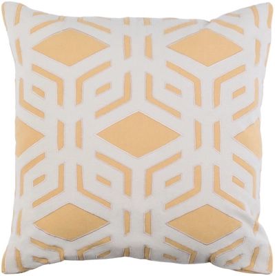 Millbrook Geometric 18" Throw Pillow, Mustard/Ivory/Beige | Ashley Homestore