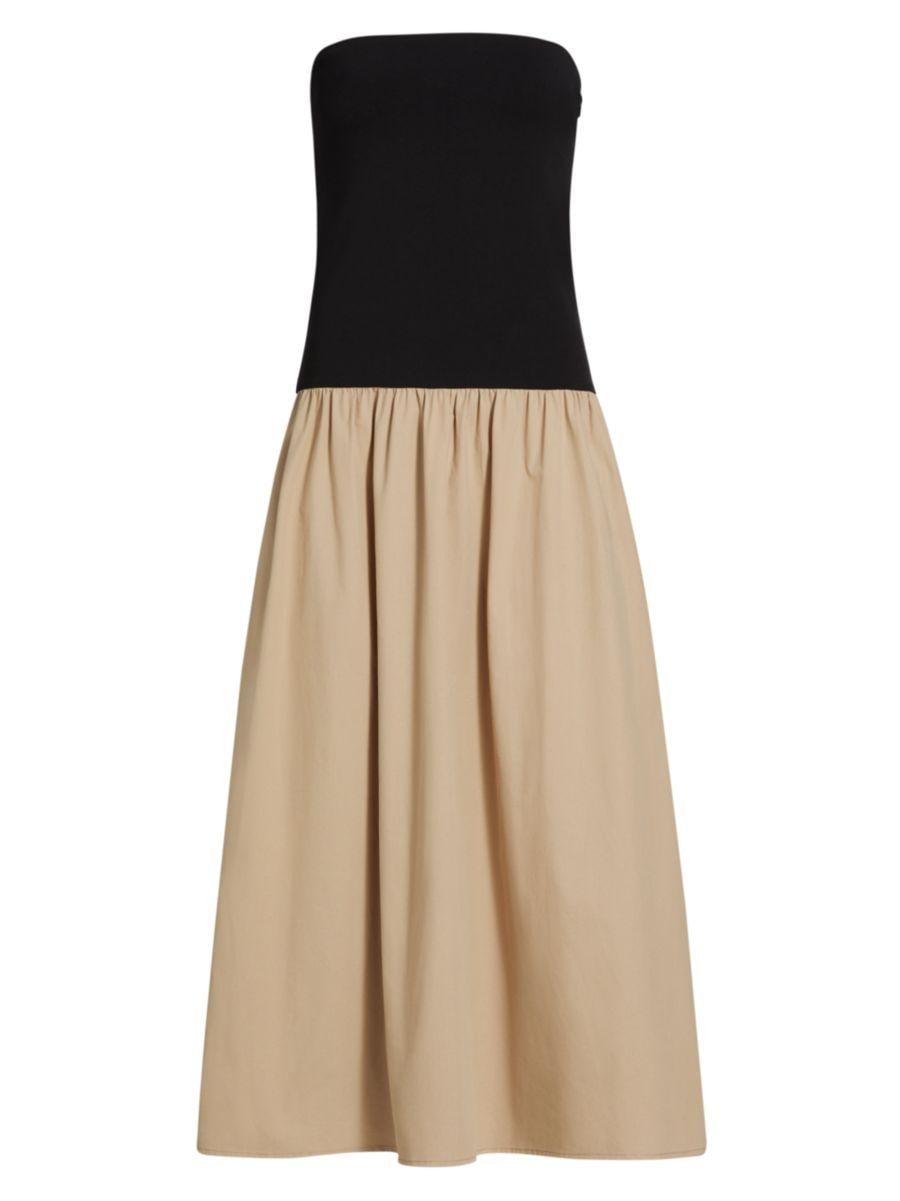 Kierstin Strapless Drop-Waist Midi-Dress | Saks Fifth Avenue