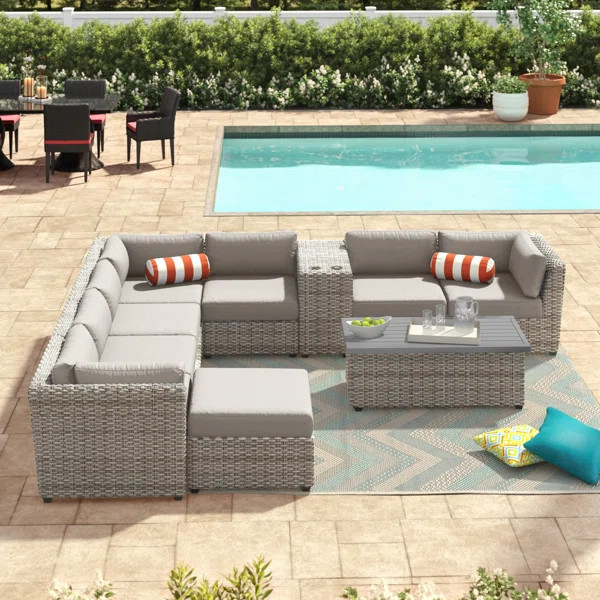Merlyn Metal 7 - Person Seating Group with Cushions | Wayfair North America