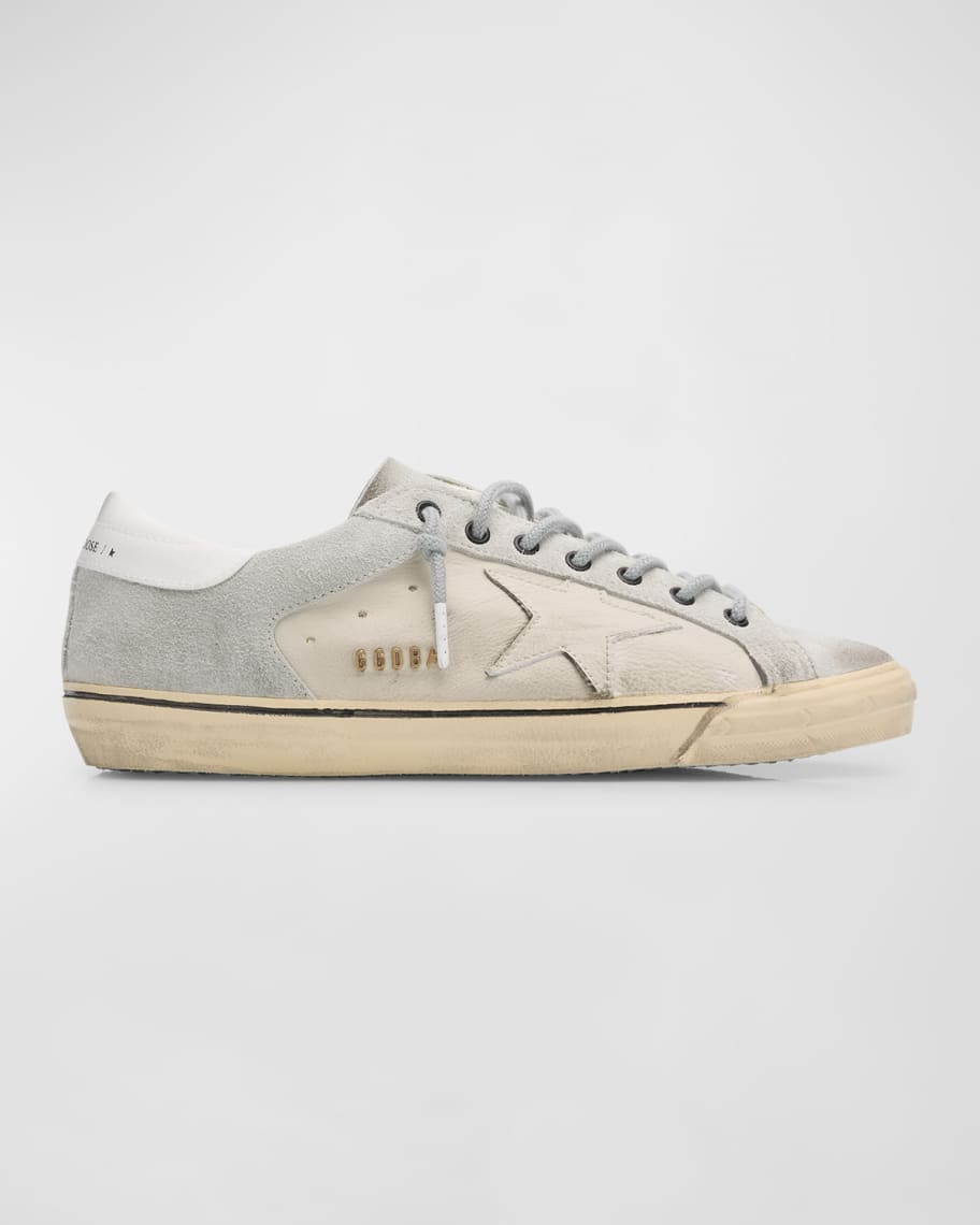 Golden Goose Men's Super-Star Leather Low-Top Sneakers | Neiman Marcus