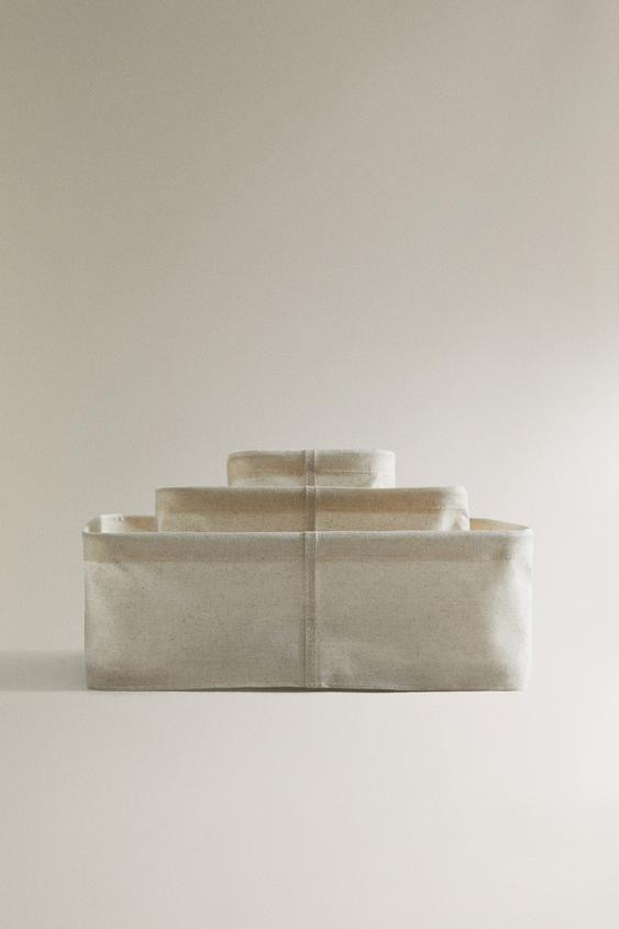 LINEN ORGANIZER BASKET | Zara US