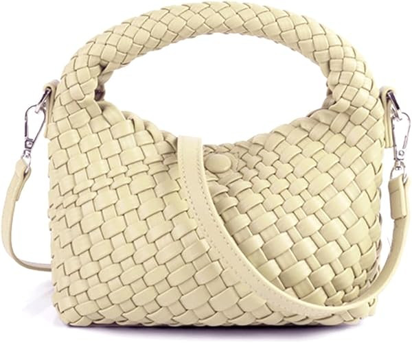 Small Hand Woven Handbags for Women Shoulder Crossbody Bag Girls Purses Cassual Top Handle Bags H... | Amazon (US)