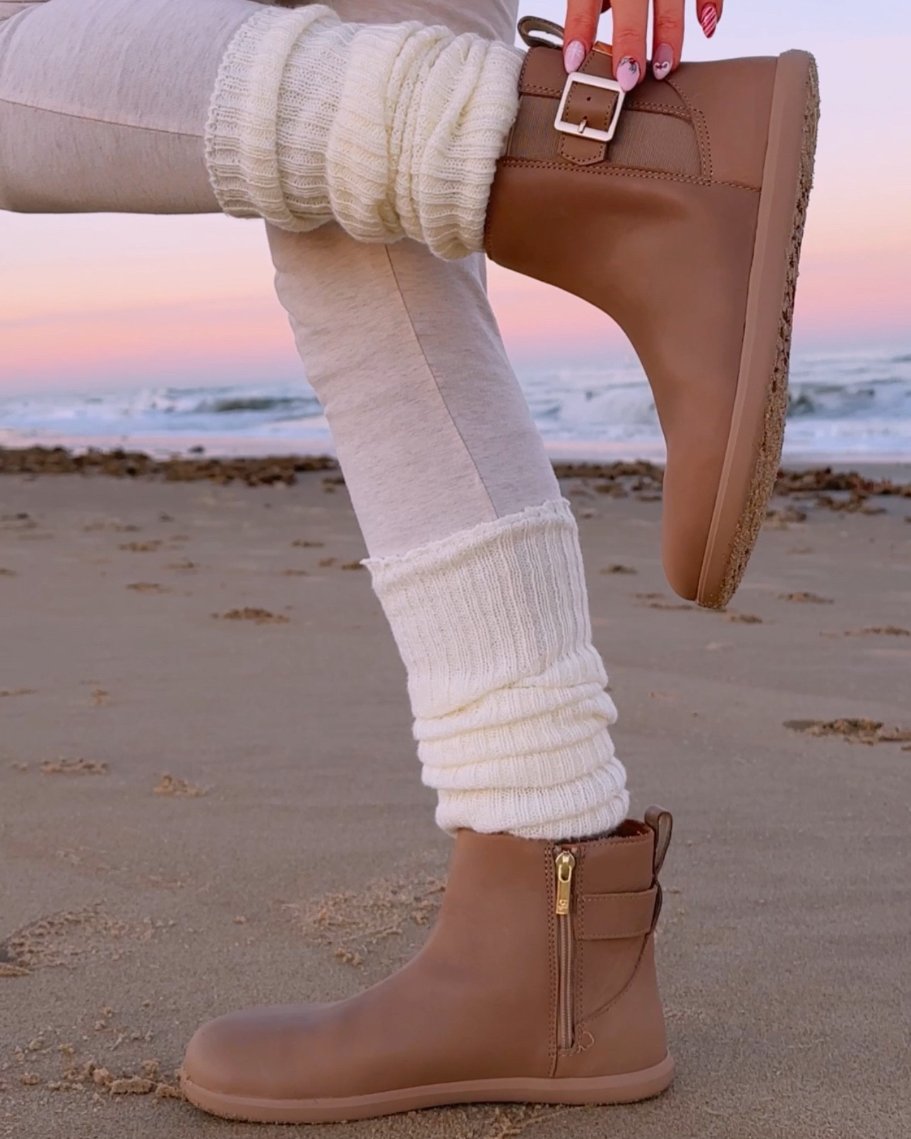 ❄️🎀🌊winter sunsets in @xeroshoes 🤍 the comfiest leather winter boots with a barefoot feel for this beach girl, luxury leather & made to last 5,000 miles 👢 color I’m wearing is “doeskin” 

#LTKdayinmylife #LTKSeasonal #LTKootd