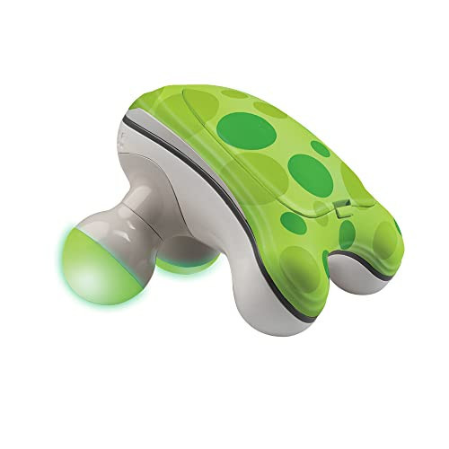 HoMedics Ribbit Mini Handheld Massager, Vibrating Electric Massager with Comfort Grip and LED Light, Batteries Included, Comes in variable colors, Green, Blue or Pink (Color May Vary) | Amazon (US)