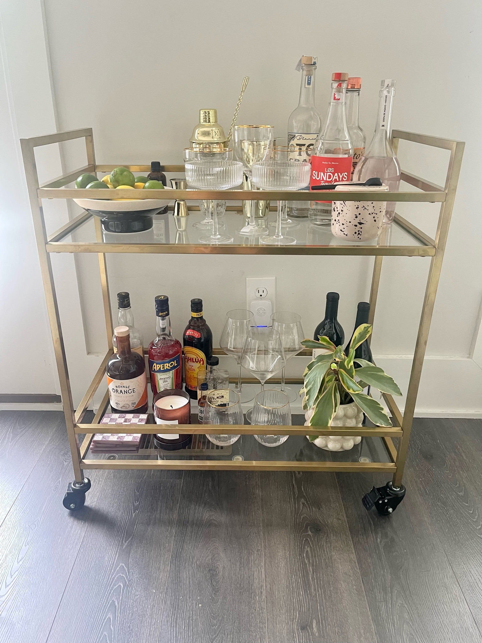 bar cart, bar tools, cocktail glasses, bar setup 

#LTKunder100 #LTKFind #LTKhome