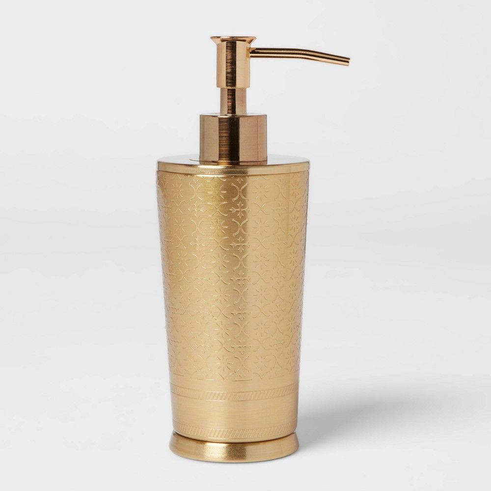 Gold Etched Metal Soap/Lotion Dispenser - Opalhouse™ | Target