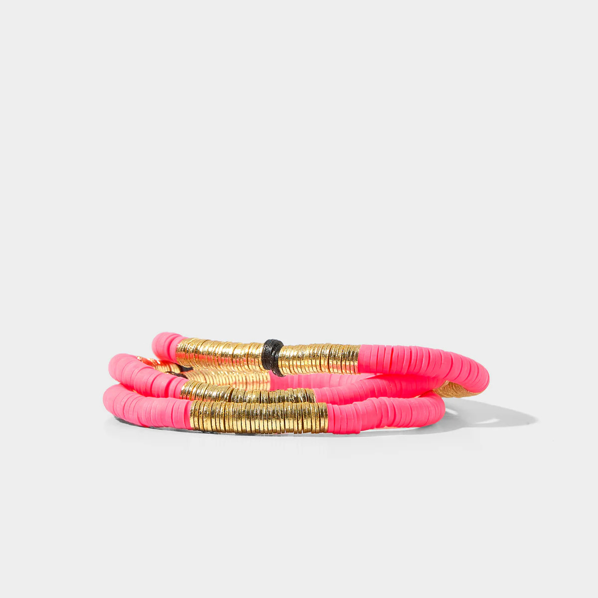 Flamingo Pink Vinyl Bracelet 6mm | Allie + Bess