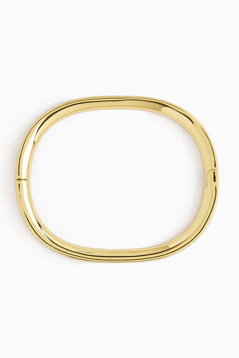 RECYCLED BRASS HINGED BANGLE | COS (US)