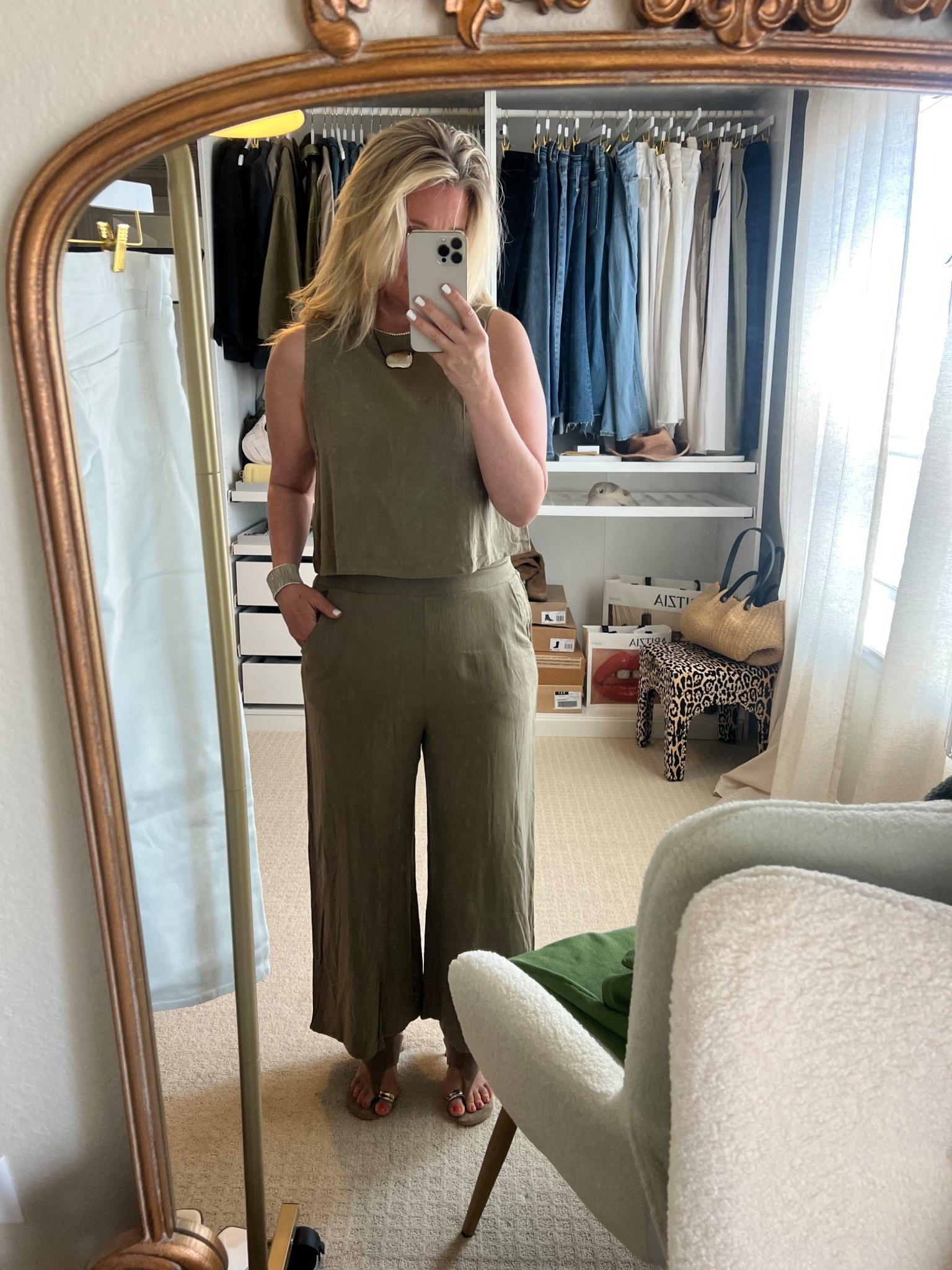  ✨Tap the bell and ❤️ for over 40 fashion, midlife style, midsize fashion and luxury looks for less. 

Wearing large runs tts

1. Farmers Market Stroll or Morning Coffee Run
	•	Style it with: Comfy slides, a straw tote, and oversized sunnies.
	•	Why it works: Linen breathes, the color blends with nature, and the vibe says “I woke up chic.”

⸻

2. Travel Day / Airport Look
	•	Style it with: White sneakers, a soft cardigan or denim jacket, and a crossbody bag.
	•	Why it works: Stretchy waistband? Check. Chic enough to land looking pulled together? Also check.

⸻

3. Resort Dinner or Coastal Getaway
	•	Style it with: Gold sandals, a clutch, and chunky earrings.
	•	Why it works: Neutral tones always look expensive by the water—this set does double duty as dinner and vacation wear.

⸻

4. Casual Work-from-Home Day or Creative Meeting
	•	Style it with: A lightweight kimono or duster, leather slides, and delicate layered jewelry.
	•	Why it works: Feels like loungewear, looks like you mean business.

⸻

5. Museum Day or Art Walk
	•	Style it with: White sneakers, crossbody, and maybe a bucket hat or statement sunglasses.
	•	Why it works: The relaxed shape keeps you comfortable, while the tone-on-tone look reads effortlessly artsy.

👑"Helping you look good, feel good!" - Lindsey Denver

Midlife style, midsize fashion, over 40 style, confident fashion, midlife outfit ideas, midsize style tips, everyday midlife style, comfy and chic, style over 40, fashion for moms, flattering fashion, midlife confidence, midsize style inspo, realistic fashion, effortless outfits, style at any age, wardrobe reset, fashion freedom, women rediscovering style, feel good fashion


Follow my LTK @Over40andmidlife on the @shop.LTK app to view this post and get my exclusive app-only content!

#liketkit 
@shop.ltk
https://liketk.it/5gmBX

Follow my LTK @Over40andmidlife on the @shop.LTK app to view this post and get my exclusive app-only content!

#liketkit #LTKOver40 #LTKSummerEdit #LTKMidsize
@shop.ltk
https://liketk.it/5gmCr