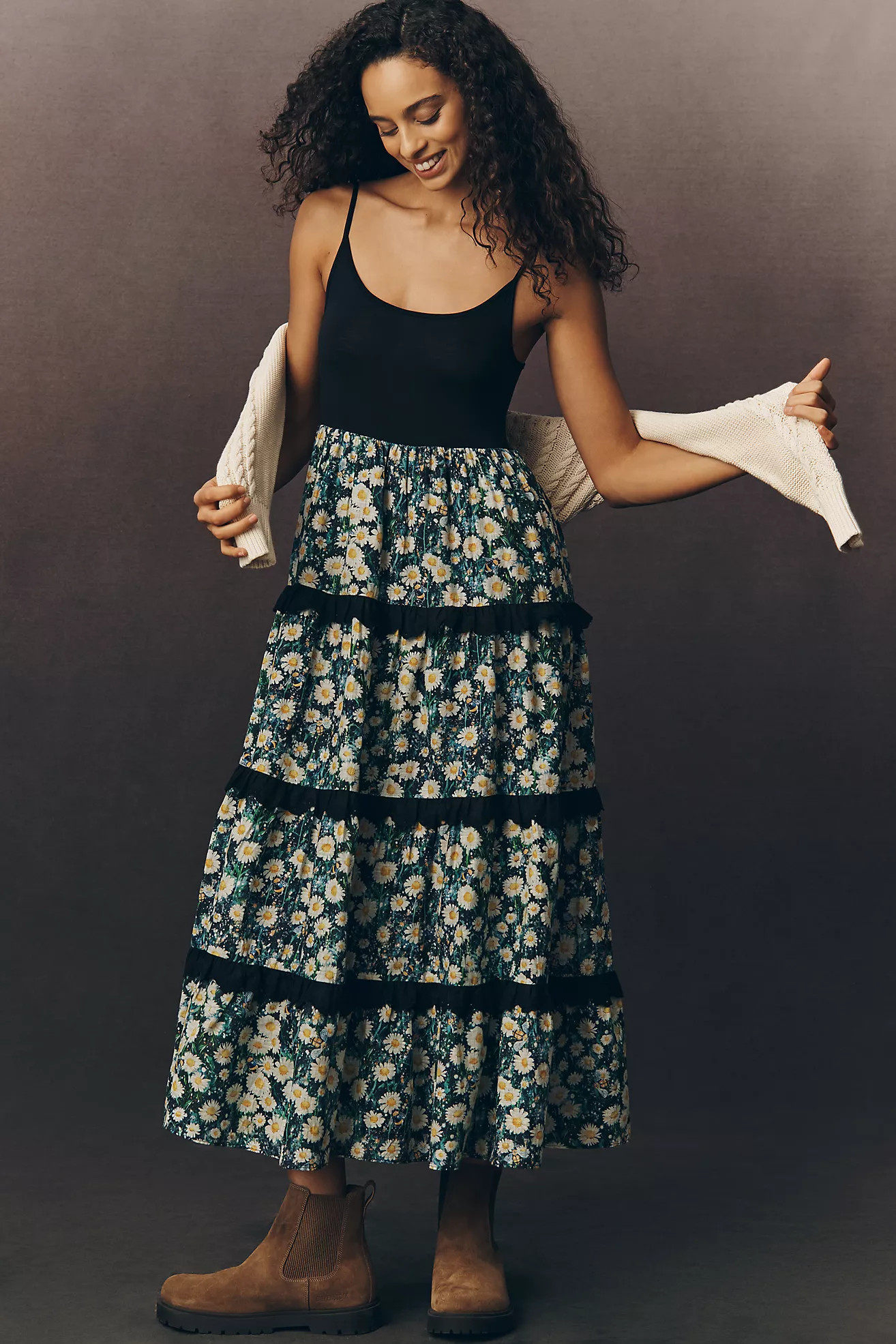 By Anthropologie Twofer Sweater Tiered Dress | Anthropologie (US)