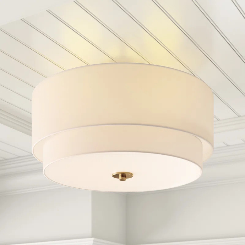 Amia 4 - Light 20.5'' Shaded Tiered Semi Flush Mount | Wayfair North America
