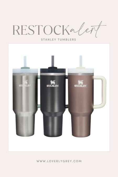 Stanley restock alert! 3 new colors 👏 Loverly Grey’s favorite cup! 

#LTKtravel #LTKFind #LTKunder50