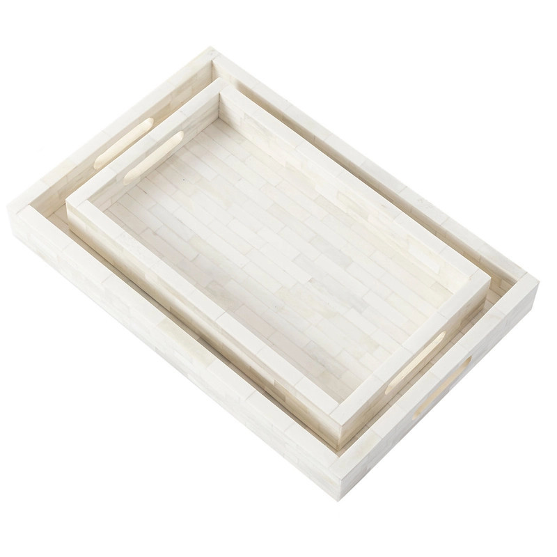Natural Bone Inlay Tray | Annie Selke